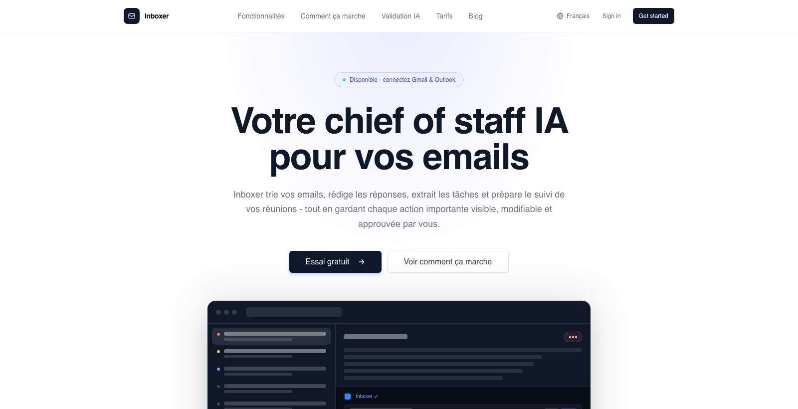 Inboxer — notre assistant email IA développé avec Claude Code